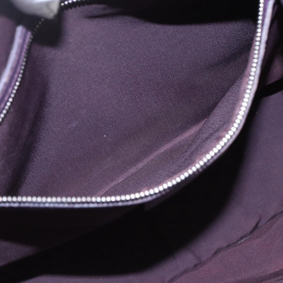 Christian Dior Canage Tote Bag Canvas Purple Silver Auth 165771