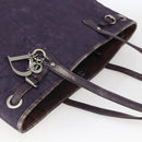 Christian Dior Canage Tote Bag Canvas Purple Silver Auth 165771-6