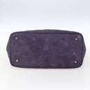 Christian Dior Canage Tote Bag Canvas Purple Silver Auth 165771-5