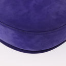 TIFFANY&Co. Chain Shoulder Bag Suede 2way Purple Gold Auth 165775-16