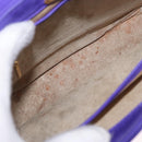 TIFFANY&Co. Chain Shoulder Bag Suede 2way Purple Gold Auth 165775-11