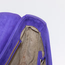 TIFFANY&Co. Chain Shoulder Bag Suede 2way Purple Gold Auth 165775-19