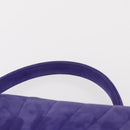TIFFANY&Co. Chain Shoulder Bag Suede 2way Purple Gold Auth 165775-8