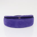 TIFFANY&Co. Chain Shoulder Bag Suede 2way Purple Gold Auth 165775-5