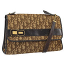 Christian Dior Trotter Canvas Romantic Hand Bag 2way Beige Gold Auth 165776-1