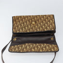 Christian Dior Trotter Canvas Romantic Hand Bag 2way Beige Gold Auth 165776-10