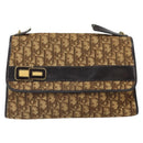 Christian Dior Trotter Canvas Romantic Hand Bag 2way Beige Gold Auth 165776-13
