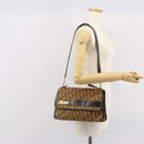 Christian Dior Trotter Canvas Romantic Hand Bag 2way Beige Gold Auth 165776-26
