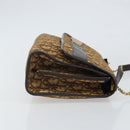 Christian Dior Trotter Canvas Romantic Hand Bag 2way Beige Gold Auth 165776-3
