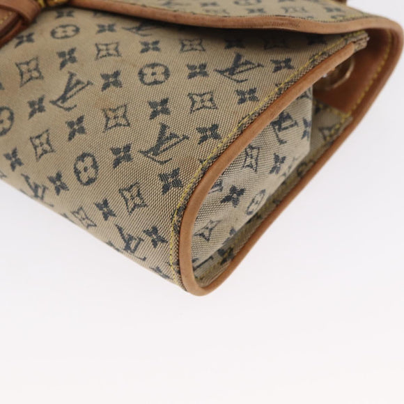 LOUIS VUITTON Monogram Mini Camille Chain Shoulder Bag Blue M92002 Auth 165777