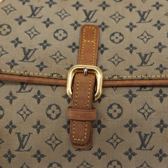 LOUIS VUITTON Monogram Mini Camille Schultertasche mit Kette Blau M92002 Auth 165777