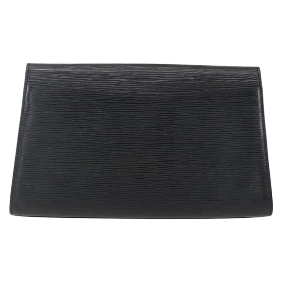 LOUIS VUITTON Epi Art Deco Clutch Bag Black M52632 LV Auth 165780