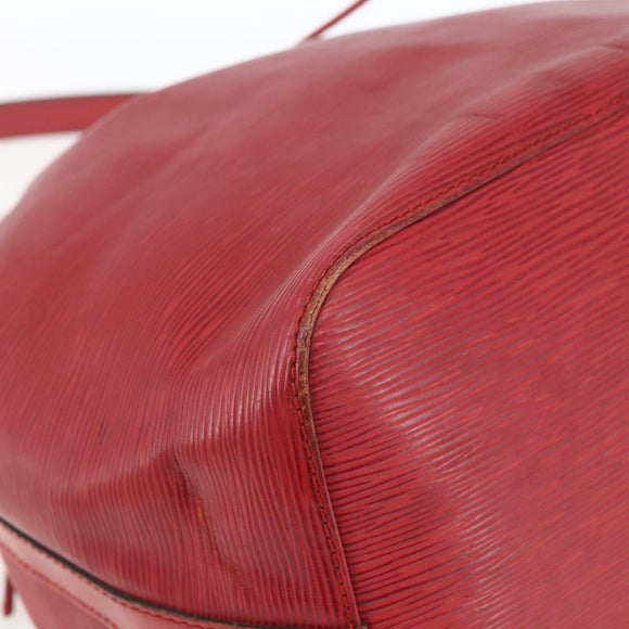 LOUIS VUITTON Epi Petit Noe Shoulder Bag Red M44107 LV Auth 165781