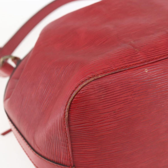LOUIS VUITTON Epi Petit Noe Shoulder Bag Red M44107 LV Auth 165781