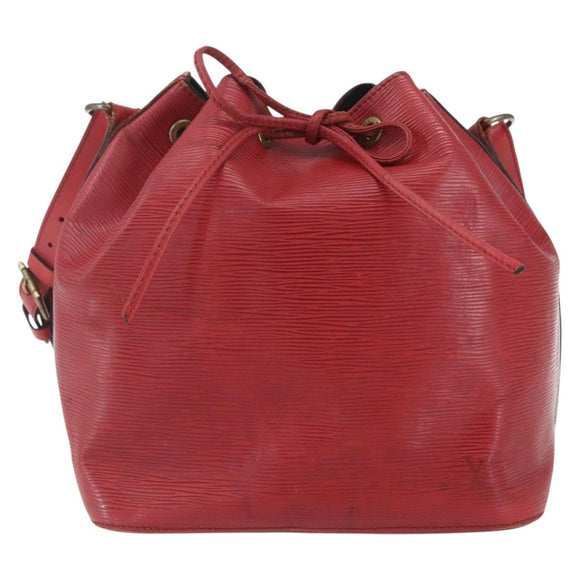 LOUIS VUITTON Epi Petit Noe Shoulder Bag Red M44107 LV Auth 165781