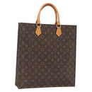 LOUIS VUITTON Monogram Sac Plat Hand Bag M51140 LV Auth 165789-1