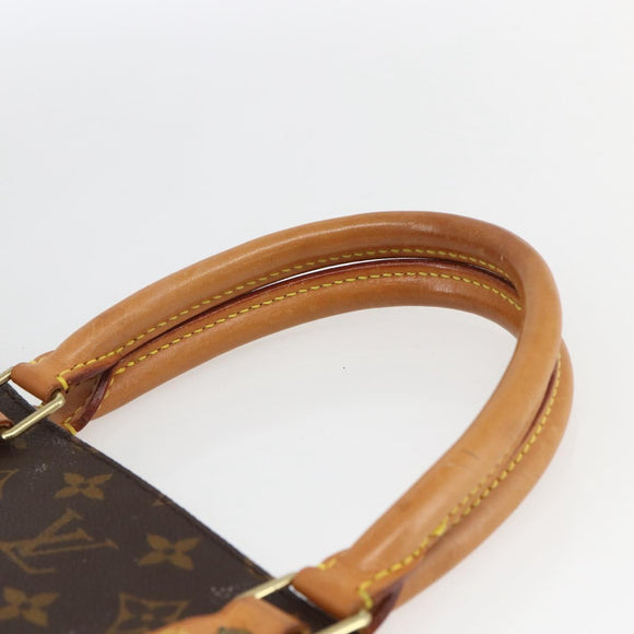 LOUIS VUITTON Monogram Sac Plat Hand Bag M51140 LV Auth 165789