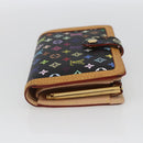 LOUIS VUITTON Multicolor Portefeuille Viennois Wallet Black M92988 Auth 165799V-4