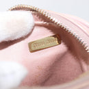 Miu Miu Matelasse Pouch Chain Shoulder Bag Leather Pink Gold Auth 165800-19
