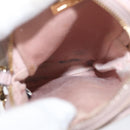 Miu Miu Matelasse Pouch Chain Shoulder Bag Leather Pink Gold Auth 165800-11
