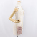 Miu Miu Matelasse Pouch Chain Shoulder Bag Leather Pink Gold Auth 165800-23