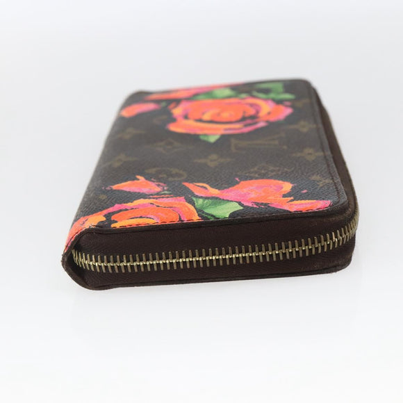 LOUIS VUITTON Monogram Rose Zippy Wallet Long Wallet M93579 LV Auth 165801V
