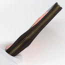 LOUIS VUITTON Monogram Rose Zippy Wallet Long Wallet M93579 LV Auth 165801V-5