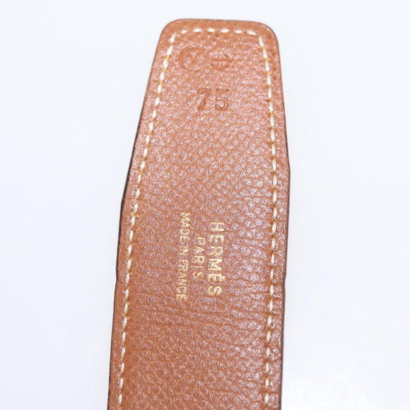 HERMES Constance 75 Gürtel Leder 36.6"" Gelb Auth 165811