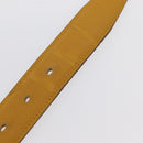 HERMES Constance 75 Belt Leather 36.6"" Yellow Auth 165811-8