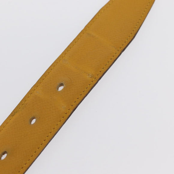 HERMES Constance 75 Gürtel Leder 36.6"" Gelb Auth 165811