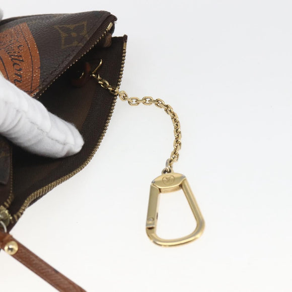 LOUIS VUITTON Monogram label Collection Trousse Cre Pouch M63800 LV Auth 165812