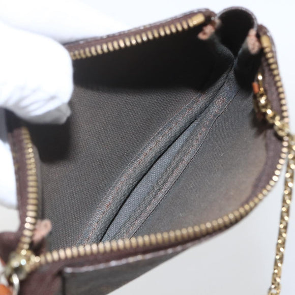 LOUIS VUITTON Monogram label Collection Trousse Cre Pouch M63800 LV Auth 165812