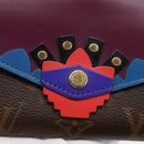 LOUIS VUITTON Monogram Totem Portemonnaie Sarah Long Wallet M61347 Auth 165813V-17