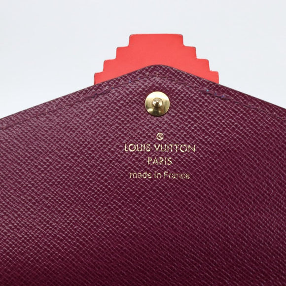 LOUIS VUITTON Monogram Totem Portefeuille Sarah Long Wallet M61347 Auth 165813V