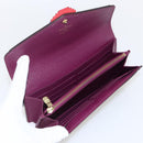 LOUIS VUITTON Monogram Totem Portemonnaie Sarah Long Wallet M61347 Auth 165813V-8