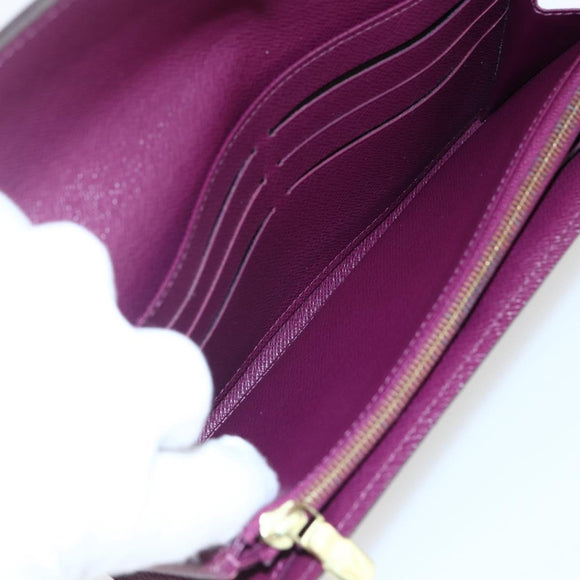 LOUIS VUITTON Monogram Totem Portefeuille Sarah Long Wallet M61347 Auth 165813V