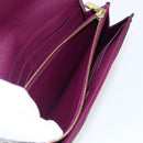 LOUIS VUITTON Monogram Totem Portemonnaie Sarah Long Wallet M61347 Auth 165813V-10