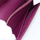 LOUIS VUITTON Monogram Totem Portemonnaie Sarah Long Wallet M61347 Auth 165813V-21