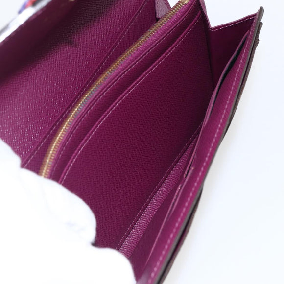 LOUIS VUITTON Monogram Totem Portefeuille Sarah Long Wallet M61347 Auth 165813V