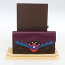 LOUIS VUITTON Monogram Totem Portemonnaie Sarah Long Wallet M61347 Auth 165813V-12