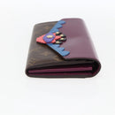LOUIS VUITTON Monogram Totem Portemonnaie Sarah Long Wallet M61347 Auth 165813V-4