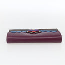 LOUIS VUITTON Monogram Totem Portemonnaie Sarah Long Wallet M61347 Auth 165813V-5