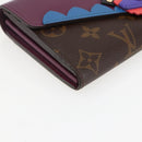 LOUIS VUITTON Monogram Totem Portemonnaie Sarah Long Wallet M61347 Auth 165813V-14