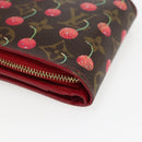 LOUIS VUITTON Monogram Cherry Compact Zip Portemonnee M95005 LV Auth 165814V-15