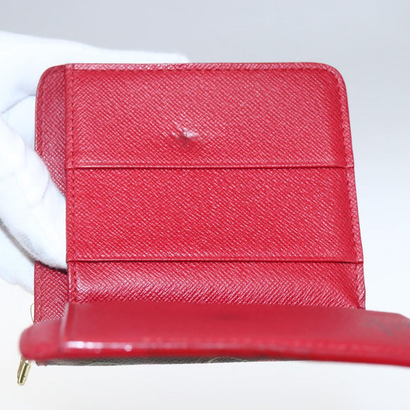 LOUIS VUITTON Monogram Cherry Compact Zip Portemonnee M95005 LV Auth 165814V