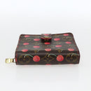 LOUIS VUITTON Monogram Cherry Compact Zip Portemonnee M95005 LV Auth 165814V-4