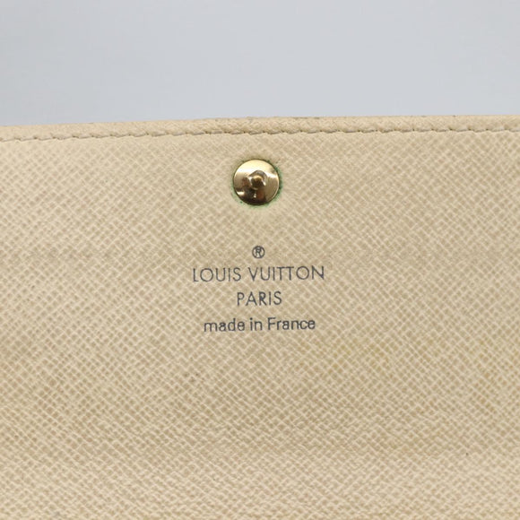 LOUIS VUITTON Damier Azur Portefeuille Sarah Long Wallet N61735 LV Auth 165815