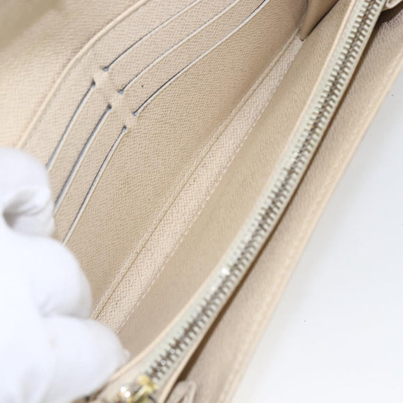 LOUIS VUITTON Damier Azur Portefeuille Sarah Long Wallet N61735 LV Auth 165815