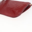 LOUIS VUITTON Vernis Pochette Cle NM Purse Rouge Grunadine M91737 LV Auth 165816-15