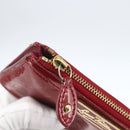 LOUIS VUITTON Vernis Pochette Cle NM Purse Rouge Grunadine M91737 LV Auth 165816-8
